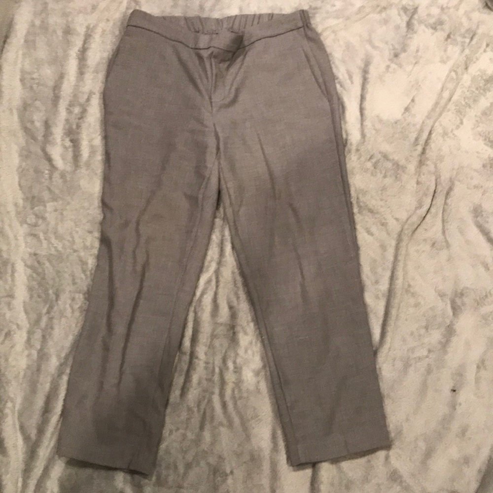 Grey pull on dress pants